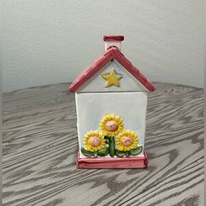 Vintage BICO Intetnational Ceramic Bird House Cookie Jar